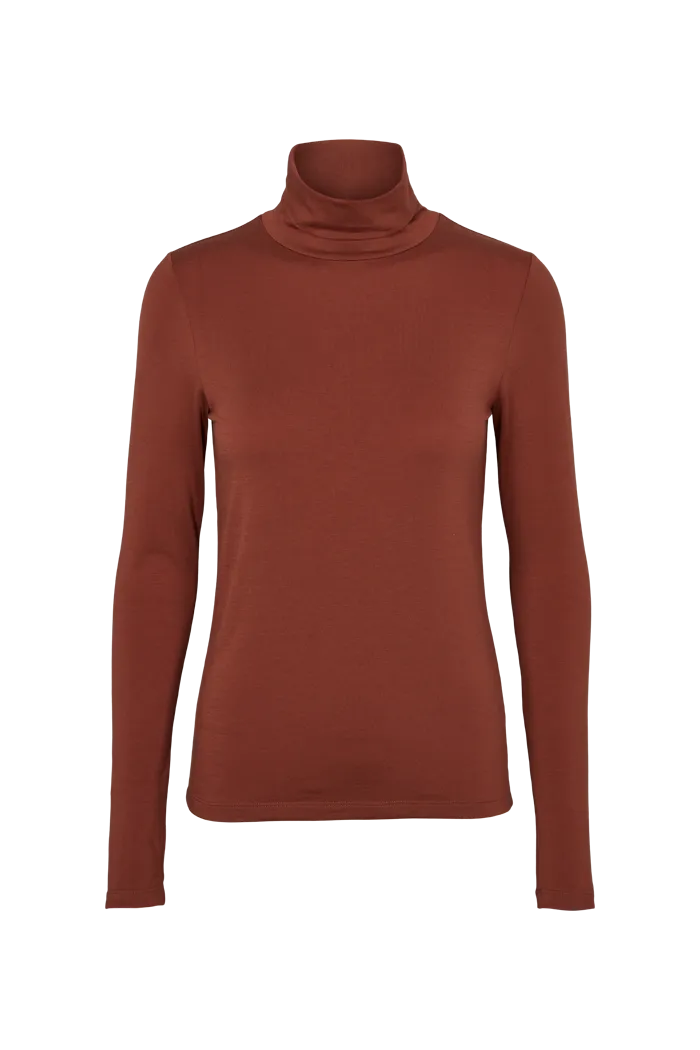 basic-apparel-joline-t-neck-rollkragenshirt-mink-tencel-slim-fit image 1