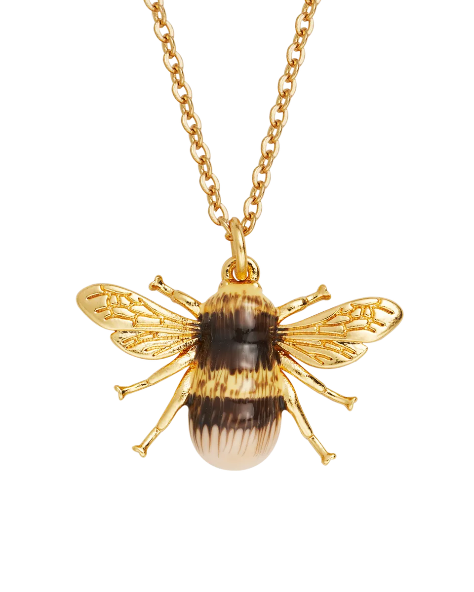 fable-england-honey-bee-halskette-gold-biene-emaille-anh-nger image 1