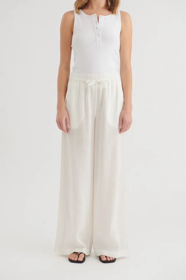 basic-apparel-carina-pants-leinenhose-bright-white-weit image 1