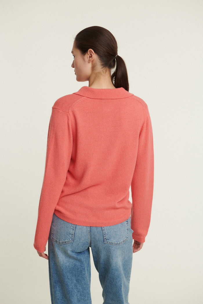 basic-apparel-cady-polo-sweater-conch-shell-kaschmir image 3