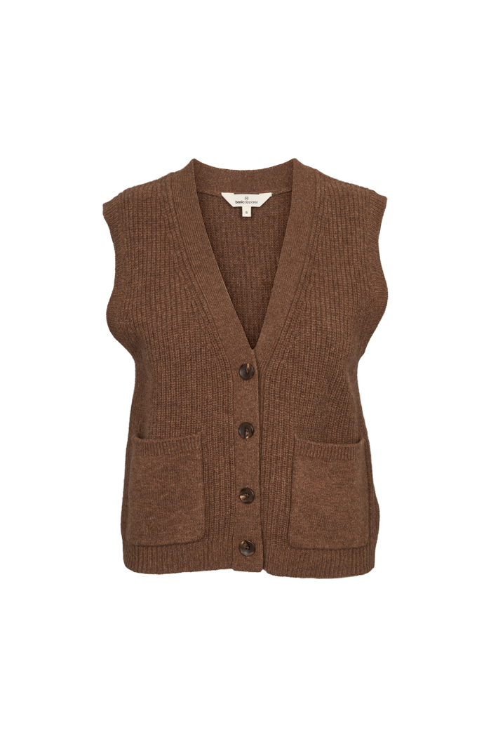 basic-apparel-liz-strickweste-damen-fondue-fudge-merinowolle image 6