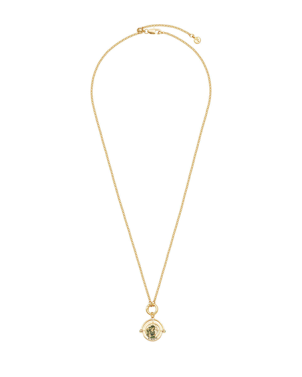 fable-england-virgo-spinner-halskette-gold-sternzeichen image 6