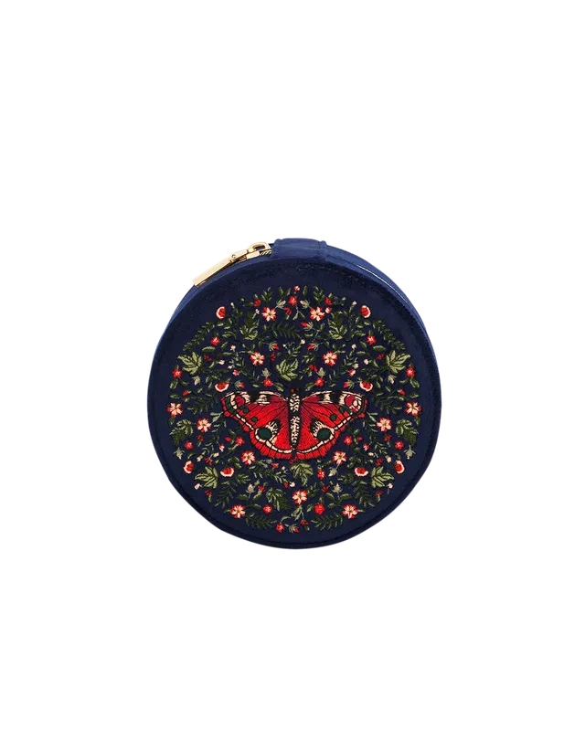 fable-england-butterfly-schmuckk-stchen-navy-samt-rund image 1