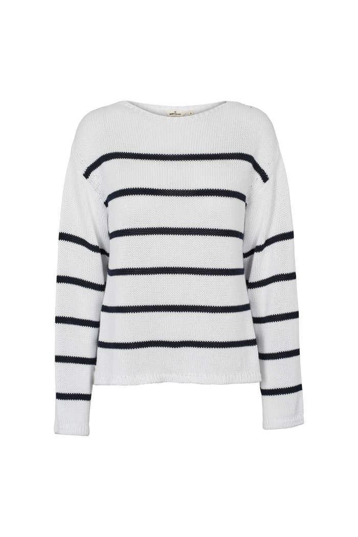 basic-apparel-cia-boat-neck-pullover-bright-white-bio-baumwolle image 1