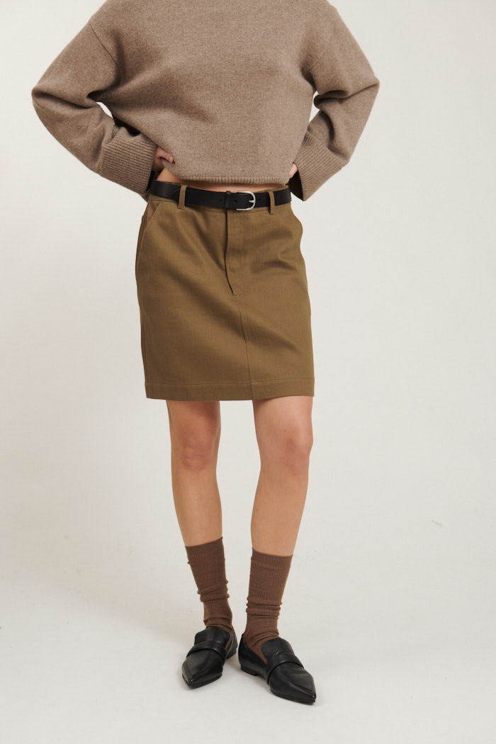 basic-apparel-creol-skirt-rock-capers-green-bio image 1