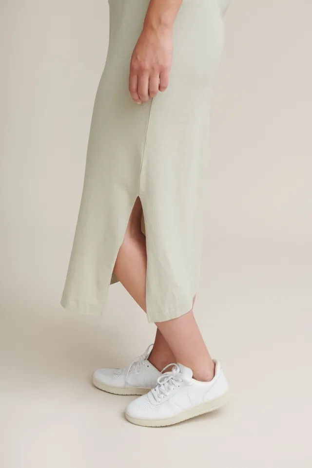 basic-apparel-rebekka-dress-kleid-moss-gray-bio image 1