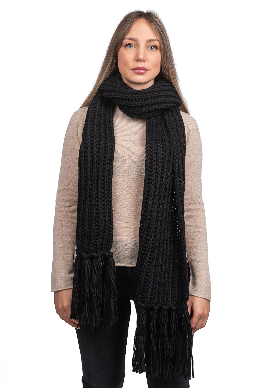 dalle-piane-cashmere-schal-alpaka-mix-beige-220x25-geschenkbox image 6