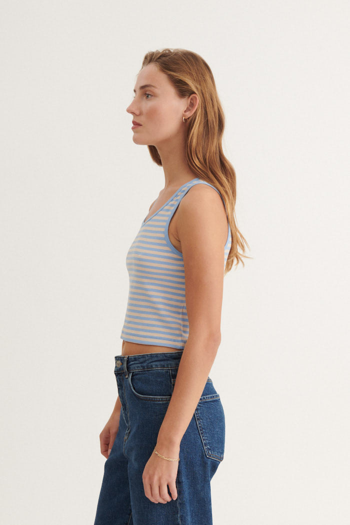 basic-apparel-ludmilla-stripe-crop-tank-top-frozen-fjord-streifen image 2