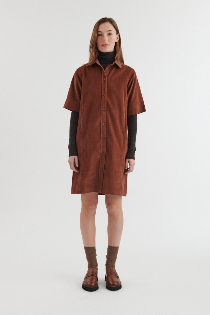 basic-apparel-millu-dress-hemdkleid-tortoise-shell-bio image 1