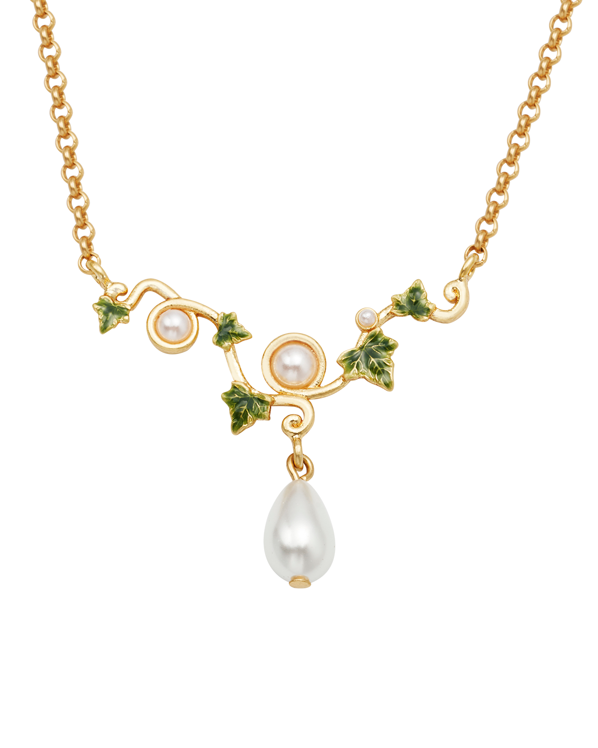 fable-england-ivy-pearl-halskette-gold-glasperle image 1