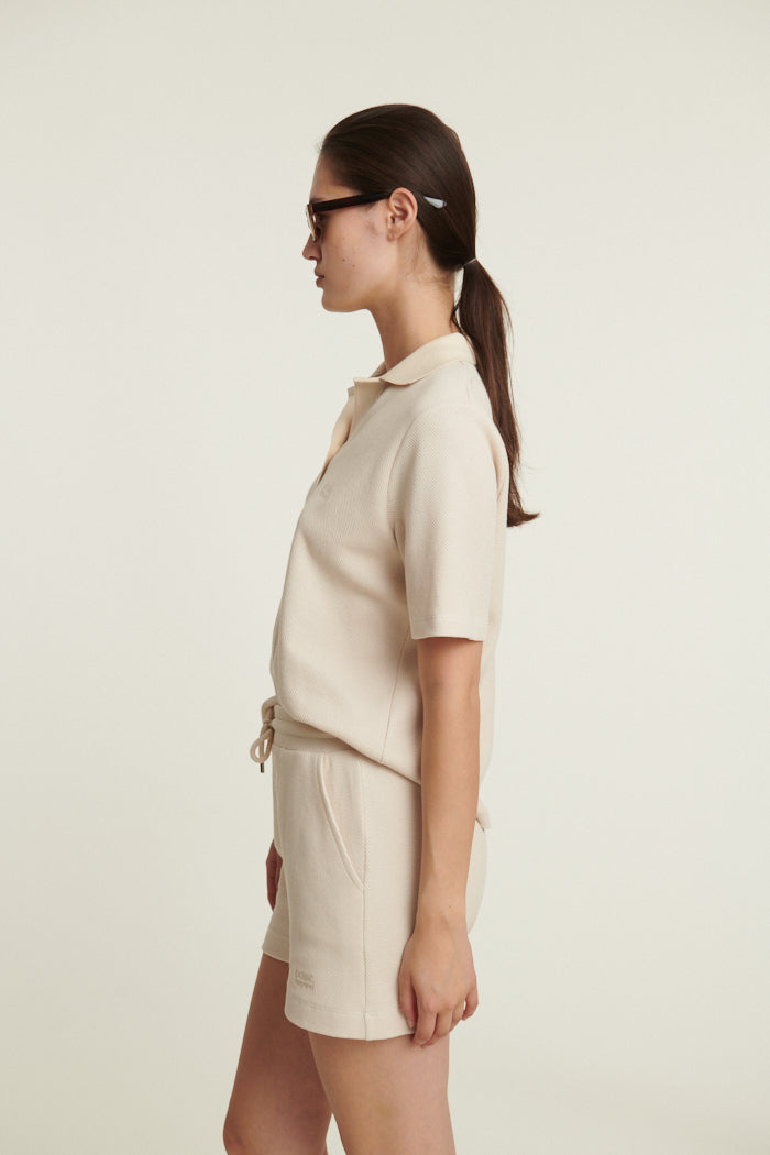 basic-apparel-ima-polo-poloshirt-beige-bio-baumwolle-kurzarm image 2