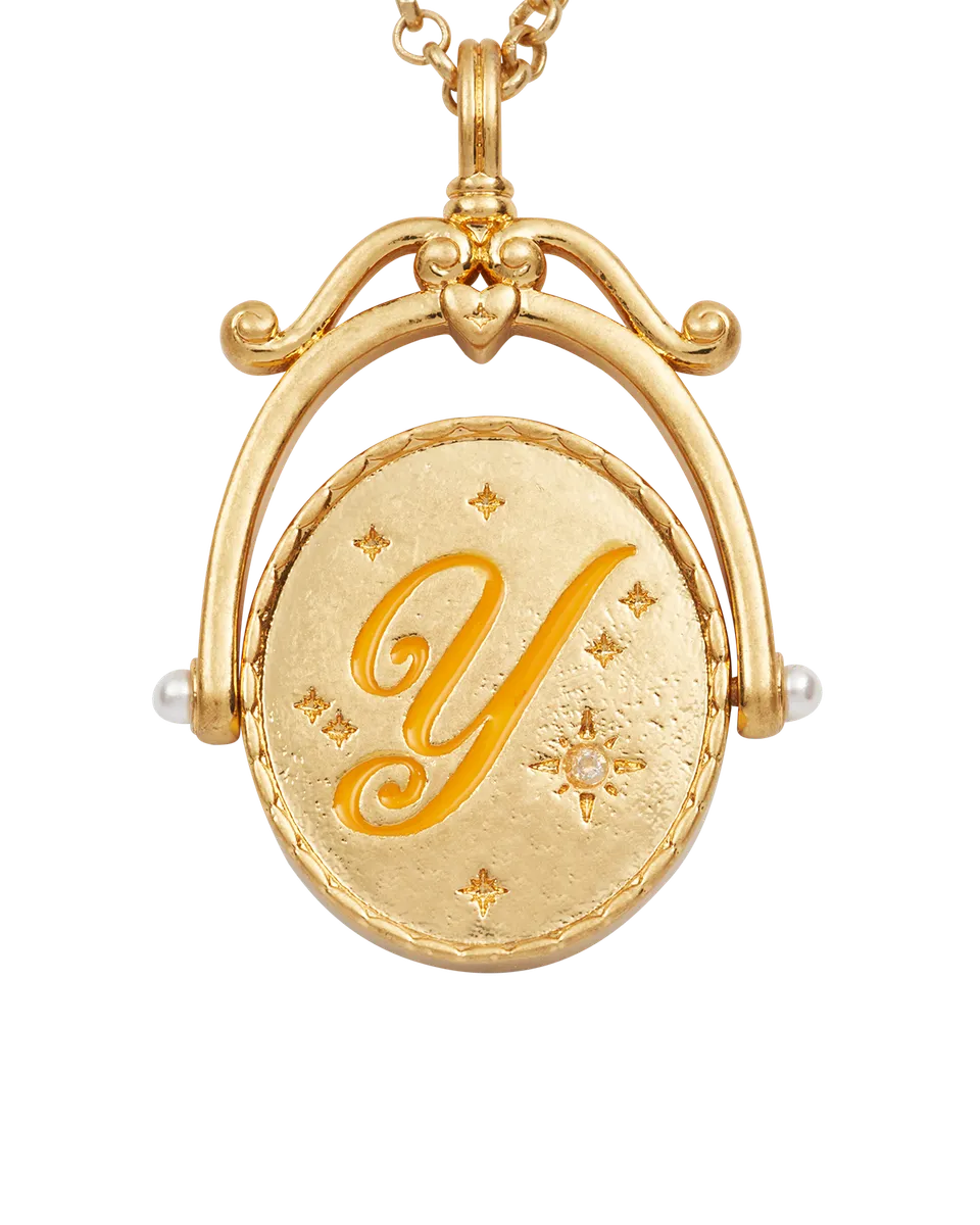 fable-england-jewellery-y-initial-yarrow-spinner-halskette-gold-y image 1