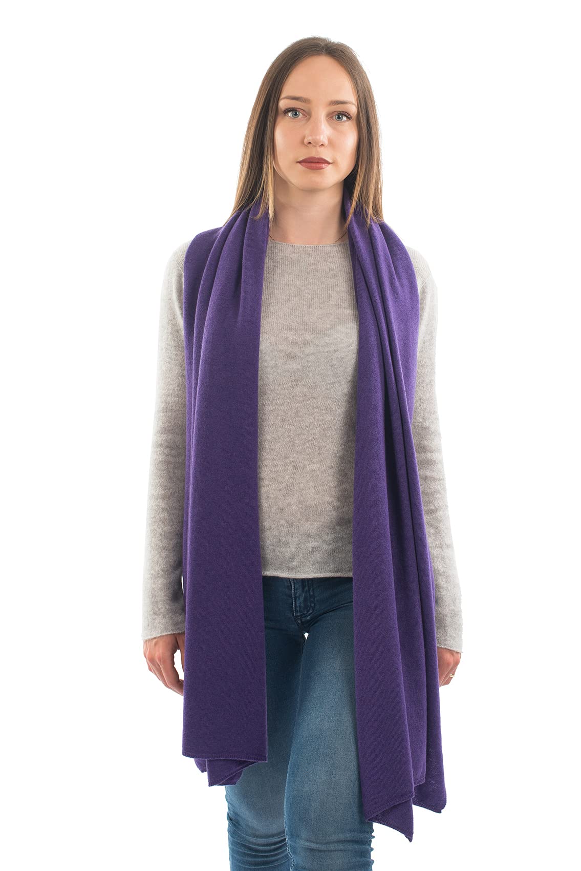 dalle-piane-cashmere-stola-kaschmir-mix-violett-abendschal image 2