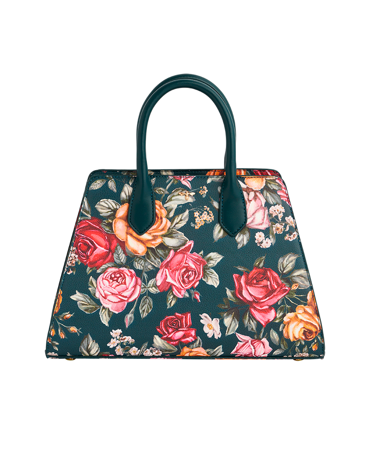 fable-england-teal-roses-structured-tote-tasche-petrol-m image 1