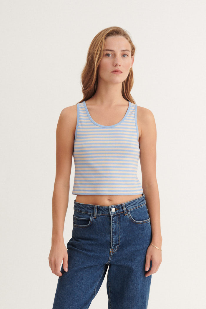 basic-apparel-ludmilla-stripe-crop-tank-top-frozen-fjord-streifen image 1