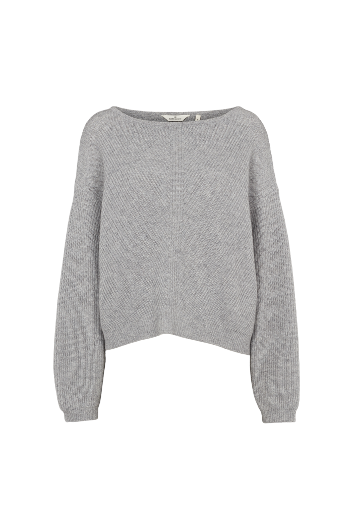 basic-apparel-lise-scoop-neck-pullover-light-grey-mel-wolle image 5