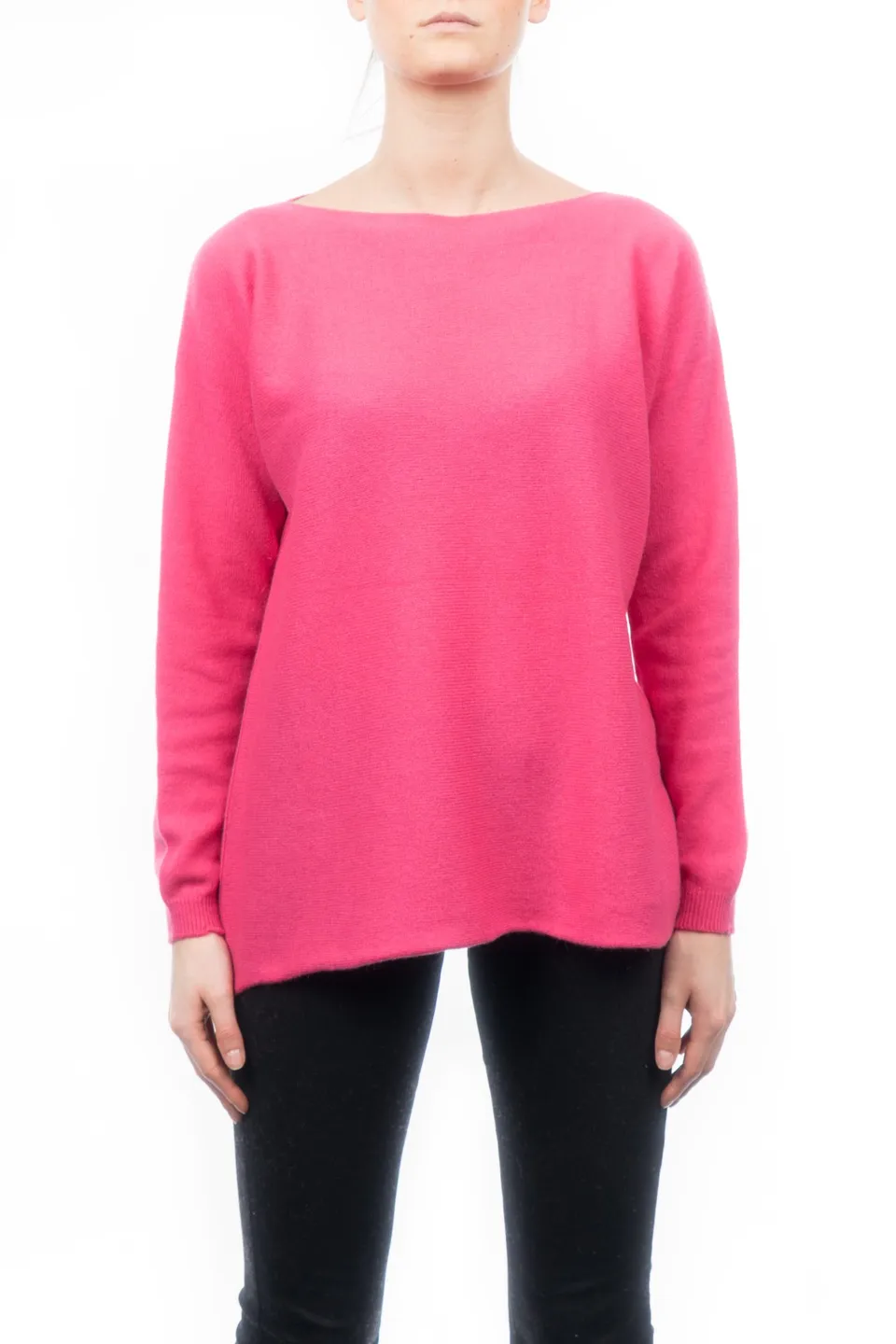 dalle-piane-cashmere-maxi-pullover-fuxia-100-kaschmir image 1