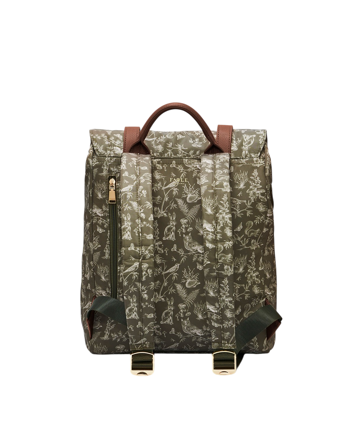 fable-england-flora-orla-rucksack-khaki-laptop image 3
