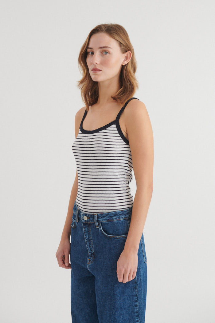basic-apparel-arense-striped-strap-top-bright-white-bio image 2