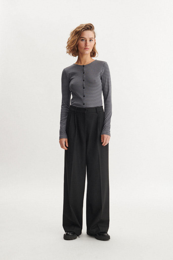 basic-apparel-arense-stripe-cardigan-poppy-seed-bio-slim image 5