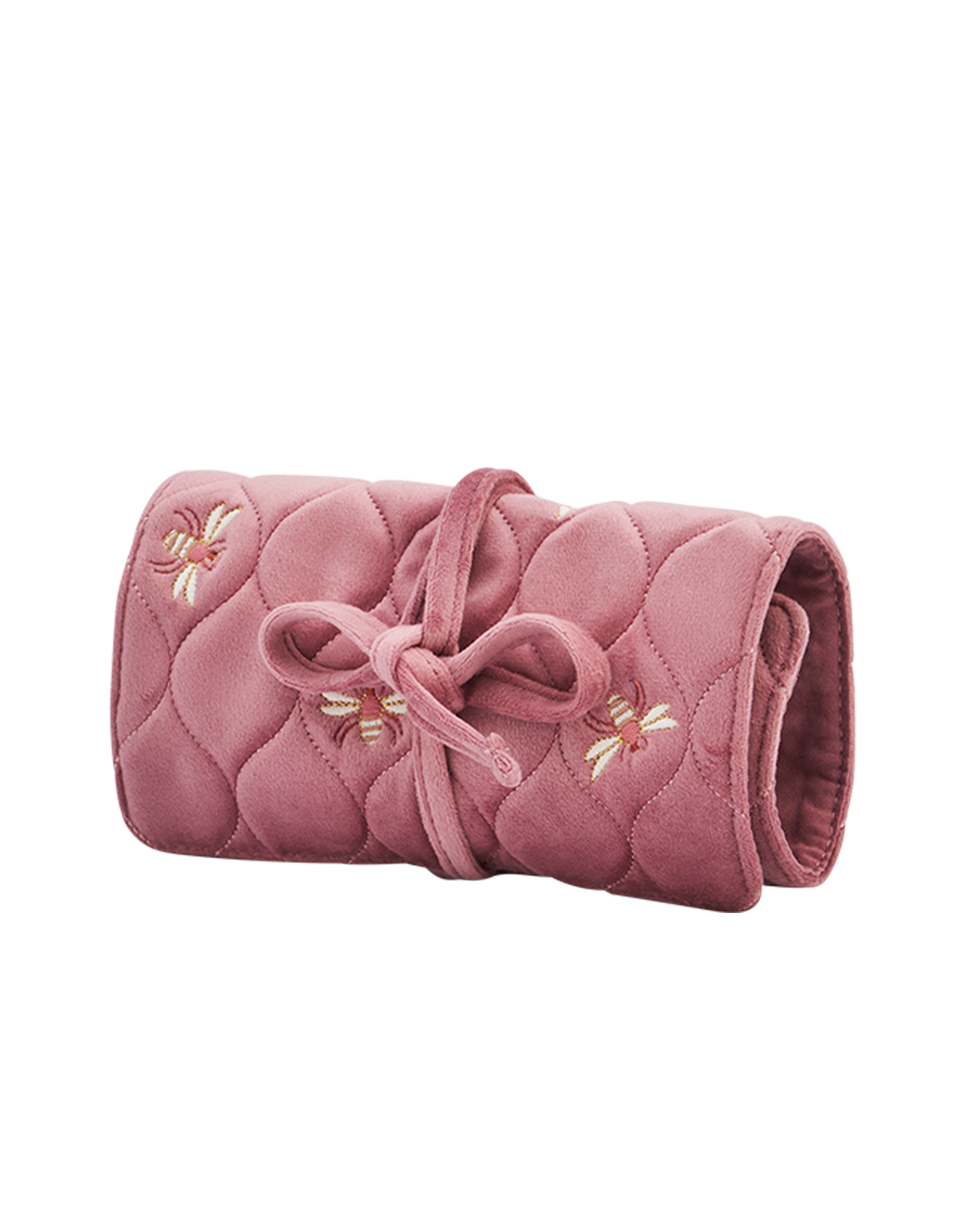 fable-england-accessories-schmuckrolle-biene-rosa-samt image 4