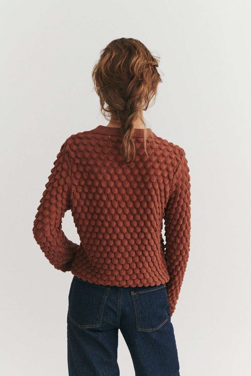 basic-apparel-cilla-polo-strickpullover-beige-bio-baumwolle image 3