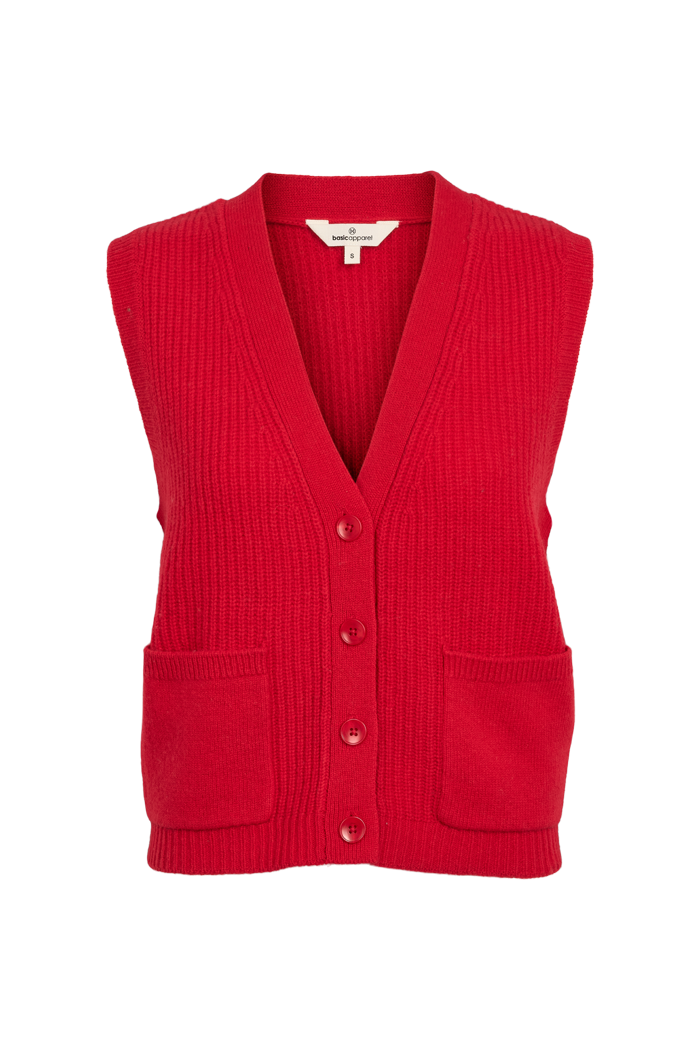 basic-apparel-liz-vest-tomato-merinowolle-rot image 1