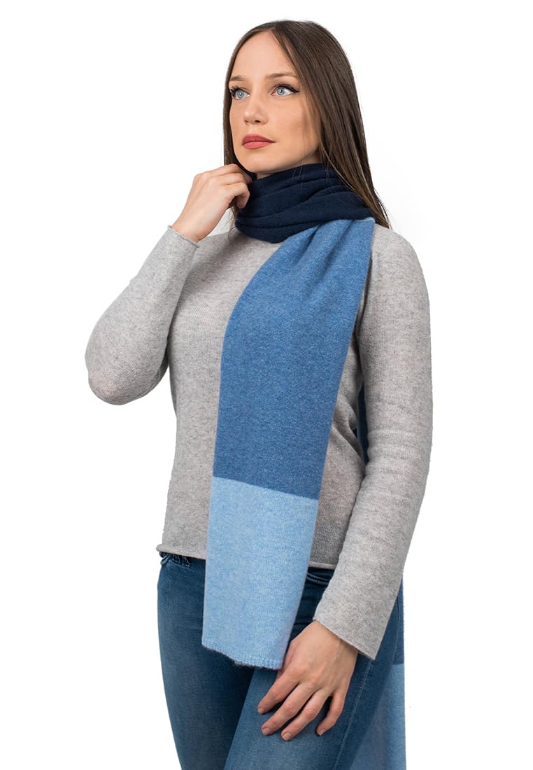 dalle-piane-cashmere-scarf-schal-bordeaux-grau-blau-kaschmir image 6