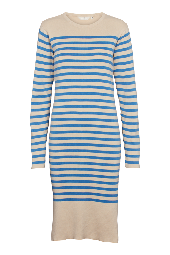 basic-apparel-sailor-stripe-strickkleid-birke-blau-bio-baumwolle image 1