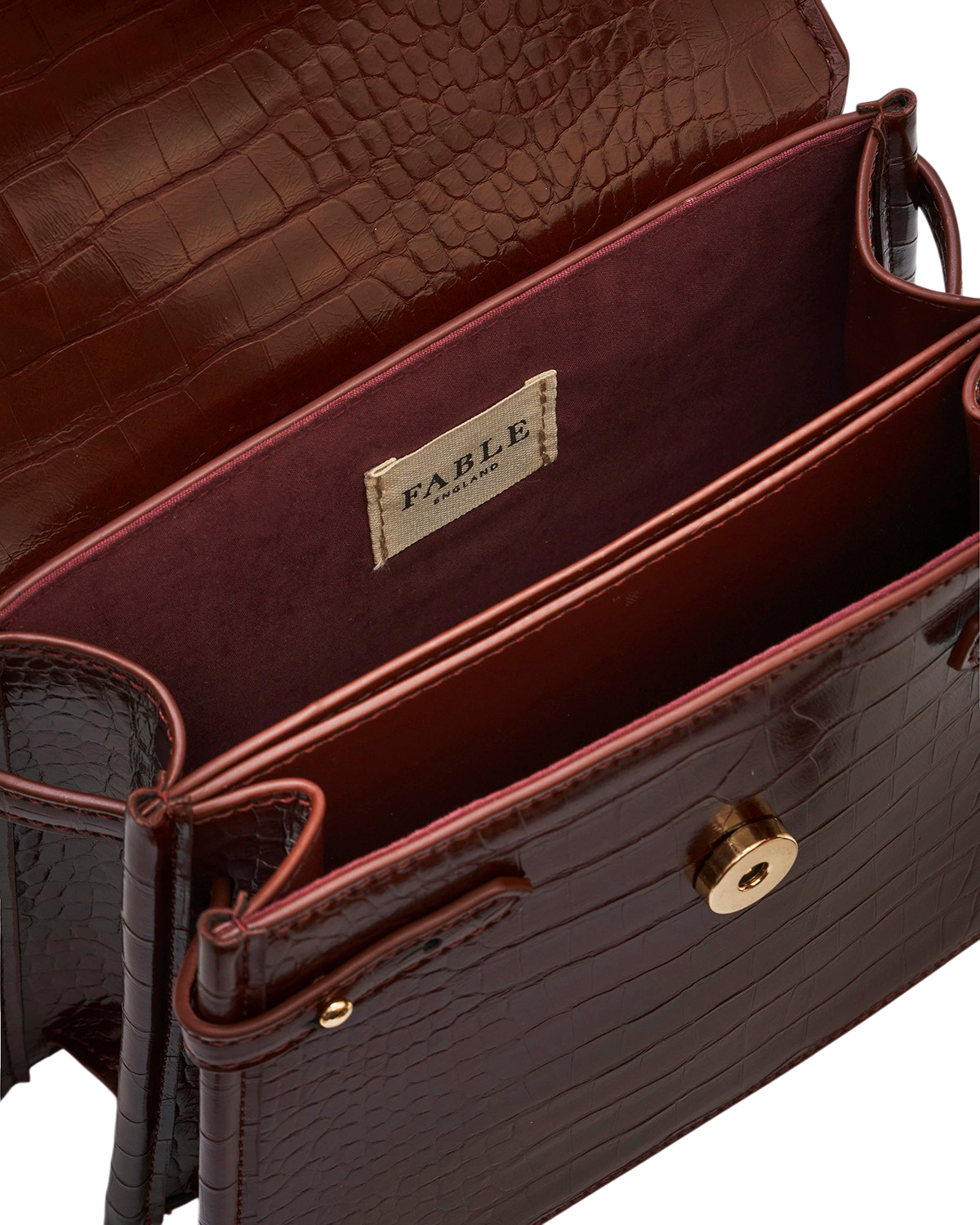 fable-england-eliza-handtasche-bordeaux-kroko-klein image 8