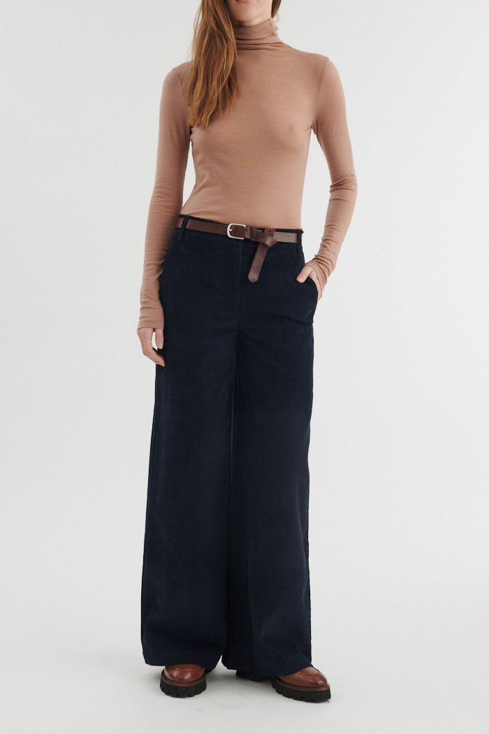 basic-apparel-millu-pants-cordhose-india-ink-bio-baumwolle image 1
