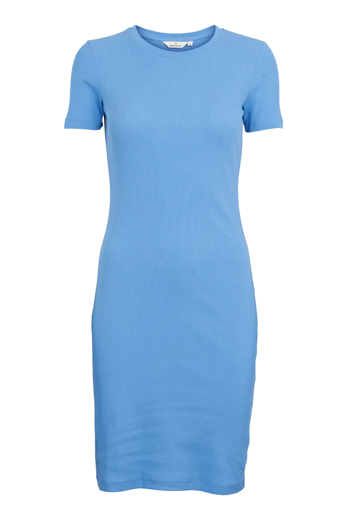 basic-apparel-ludmilla-kleid-azure-blue-bio-baumwolle image 1