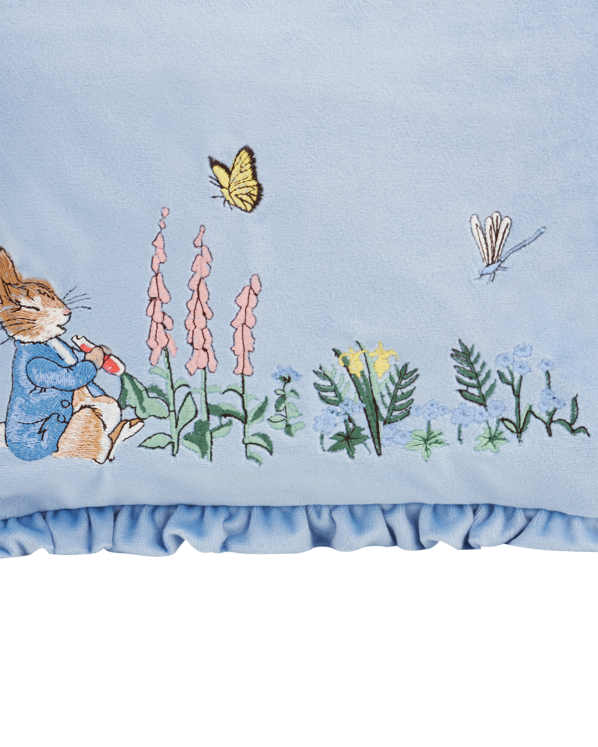 fable-england-peter-rabbit-pouch-samt-blau-bestickt image 2