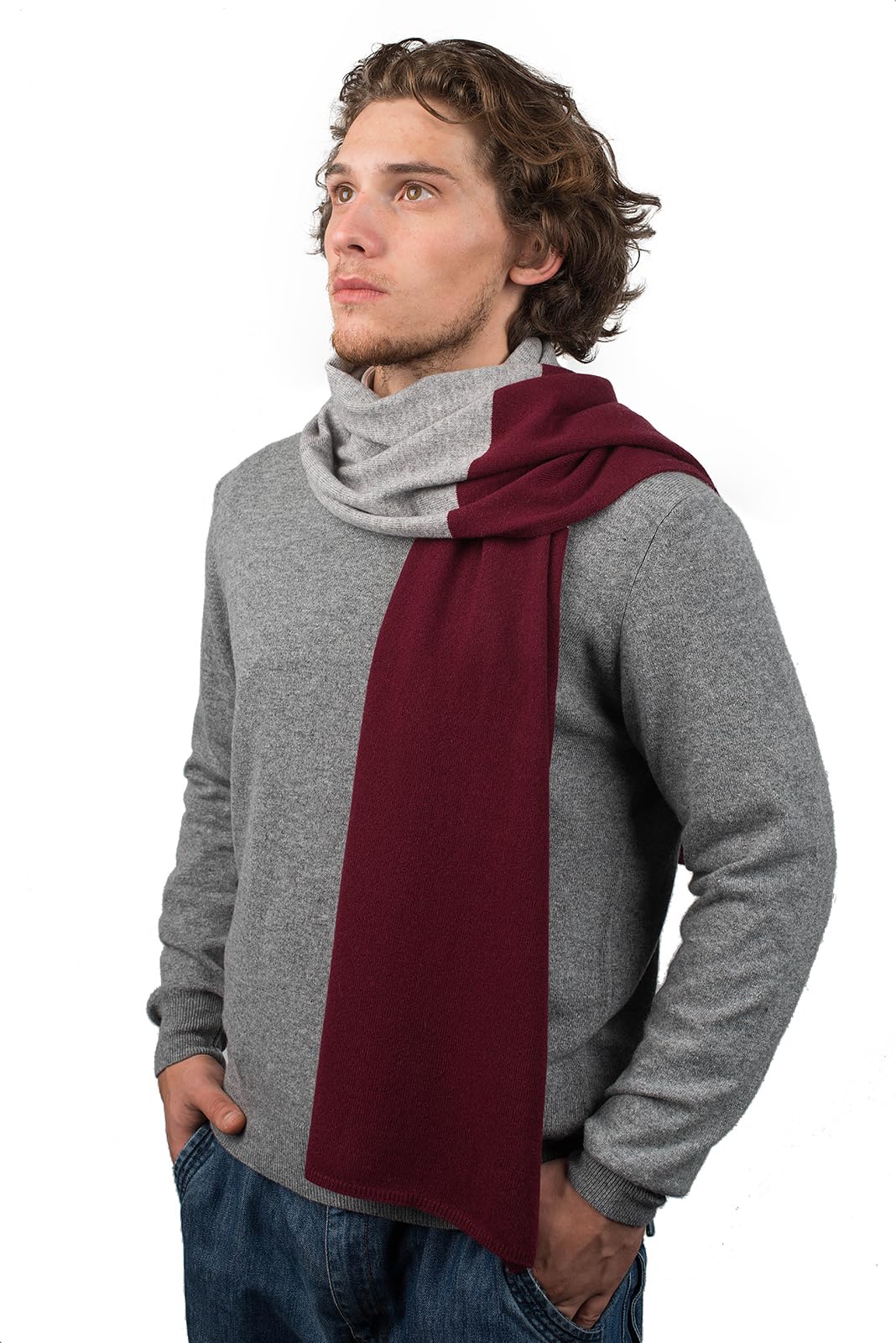 dalle-piane-cashmere-schal-zweifarbig-herren-blau-170cm image 6