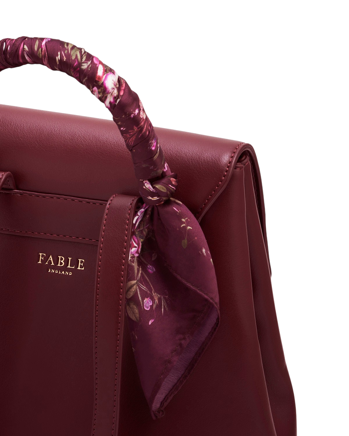 fable-england-laura-small-rucksack-burgundy-kunstleder image 4