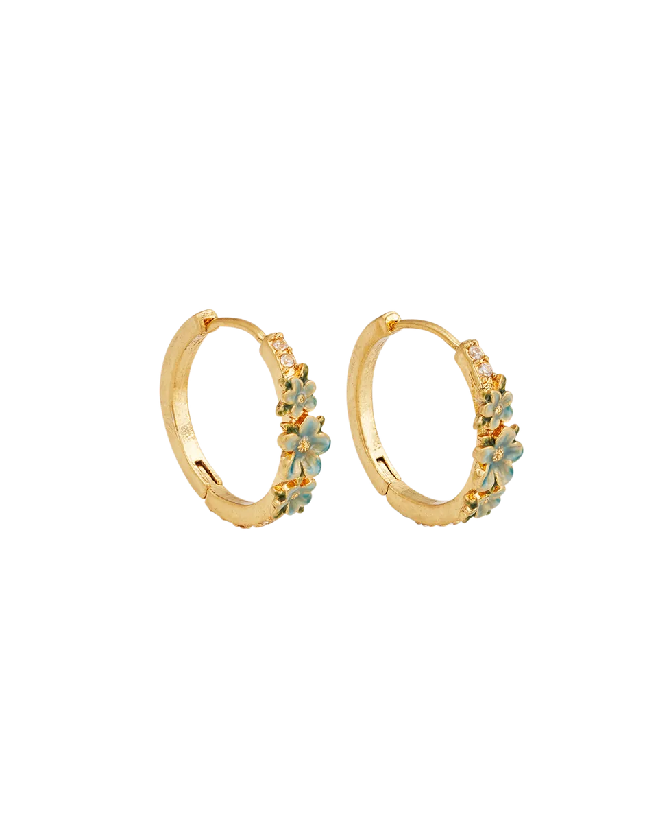 fable-england-floral-wreath-creolen-gold-blumen-t-rkis image 1