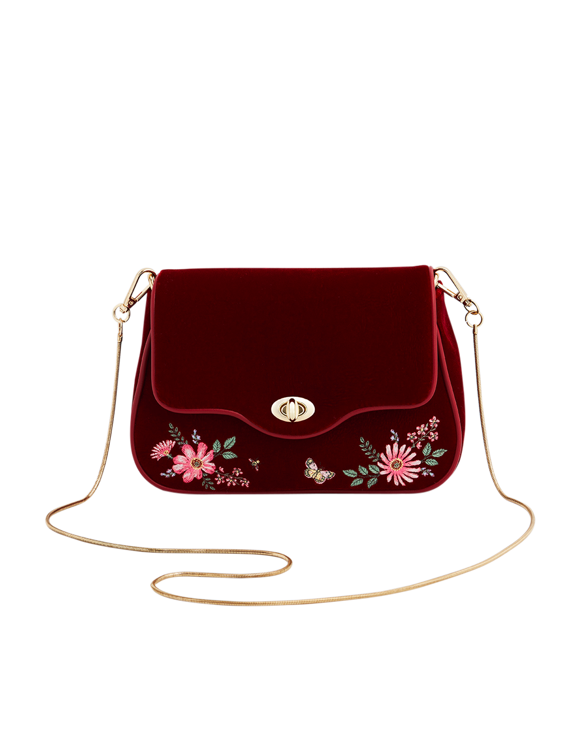 fable-england-mary-clutch-rot-samt-bestickt image 1