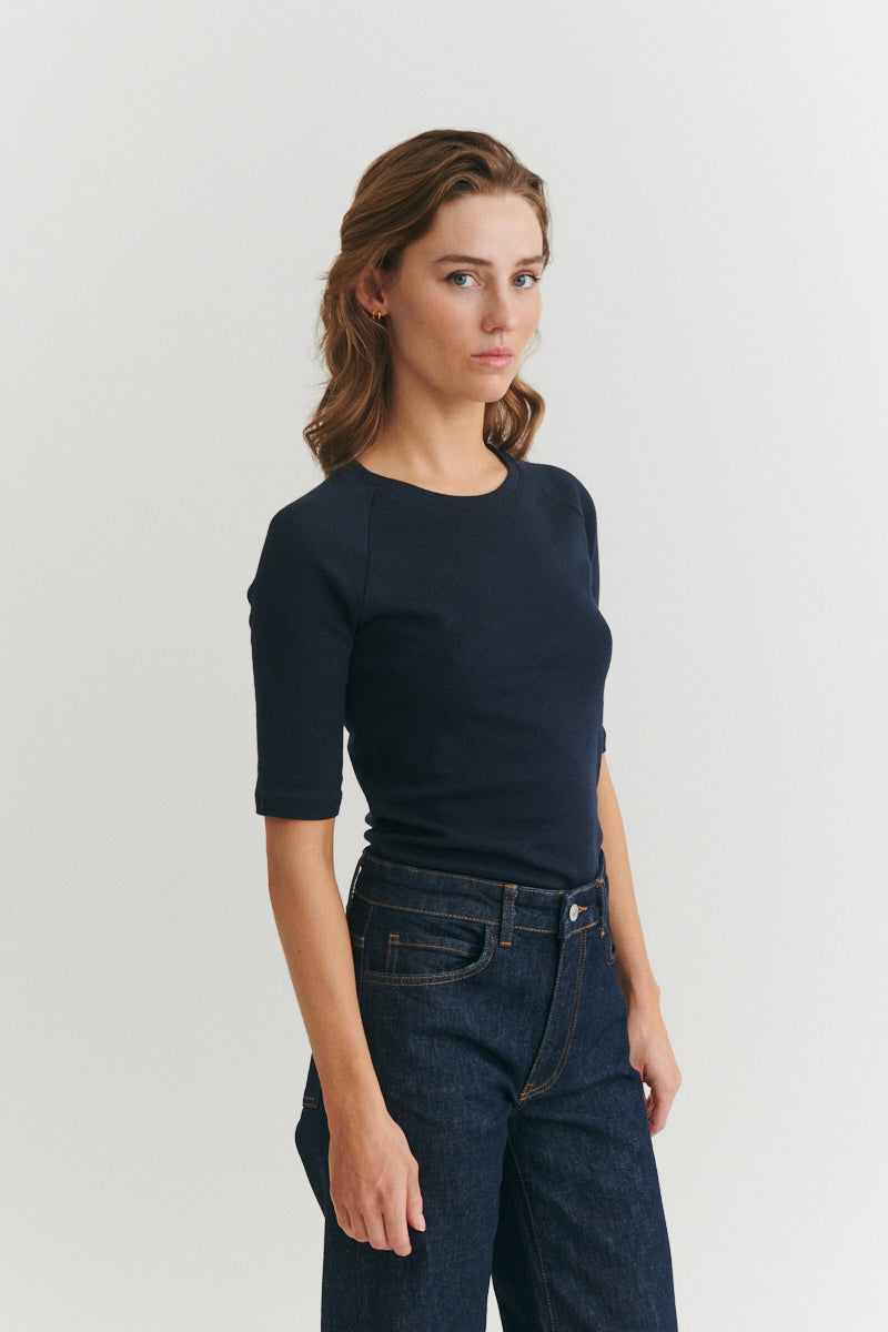 basic-apparel-arense-tee-damen-t-shirt-sky-captain-bio-slim image 2