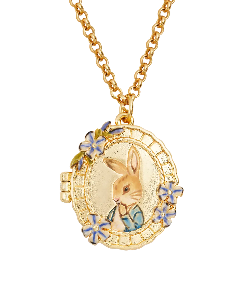 fable-england-peter-rabbit-medaillon-kette-gold image 1