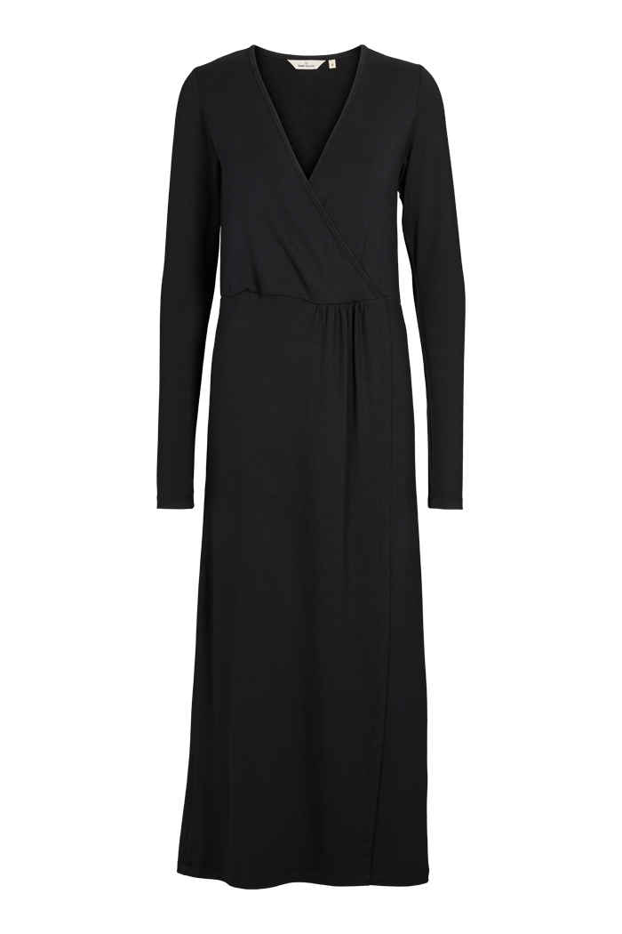 basic-apparel-sadie-v-kleid-schwarz-modal-v-ausschnitt image 6