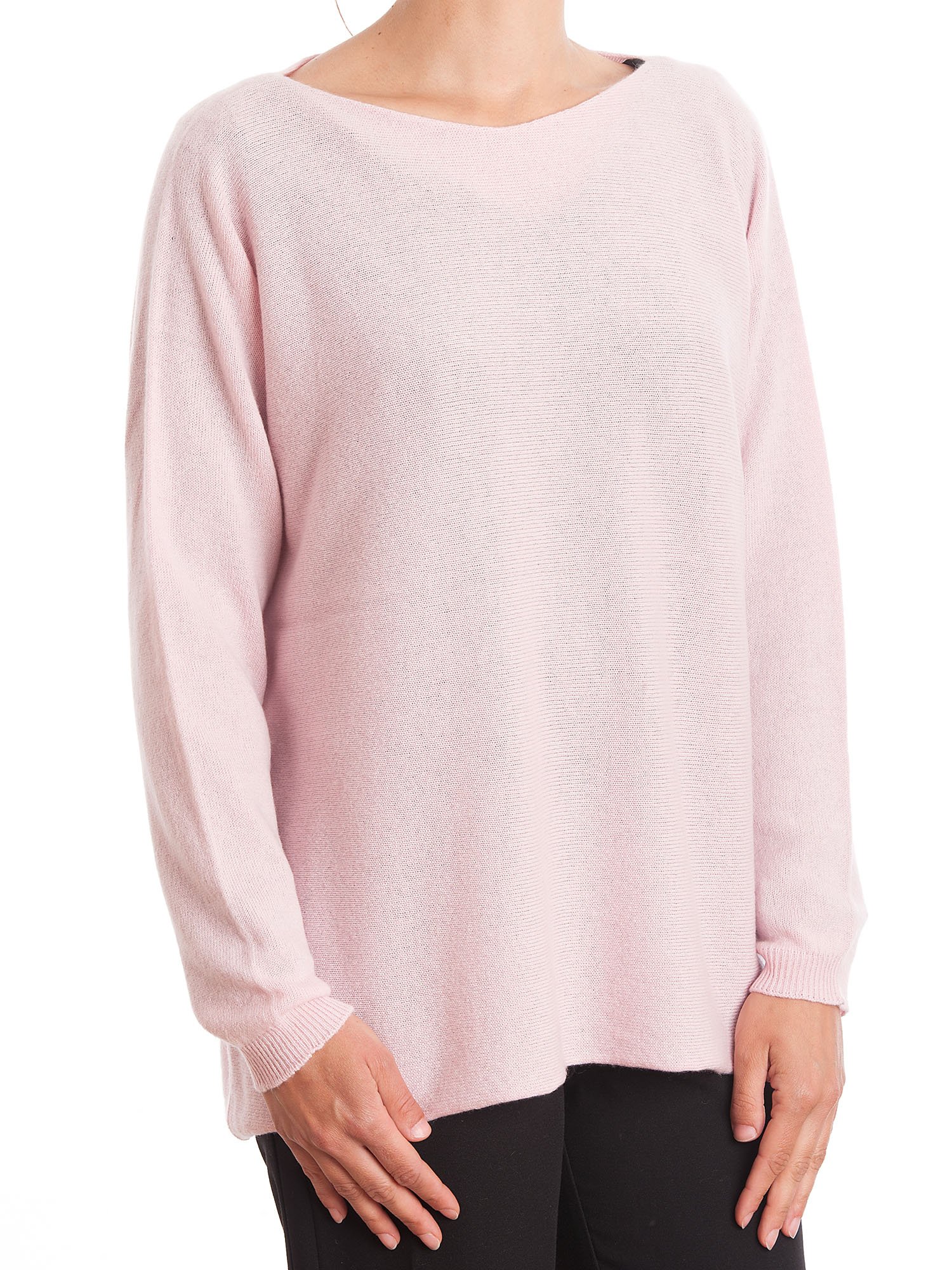 dalle-piane-cashmere-maxi-pullover-fuxia-100-kaschmir image 5
