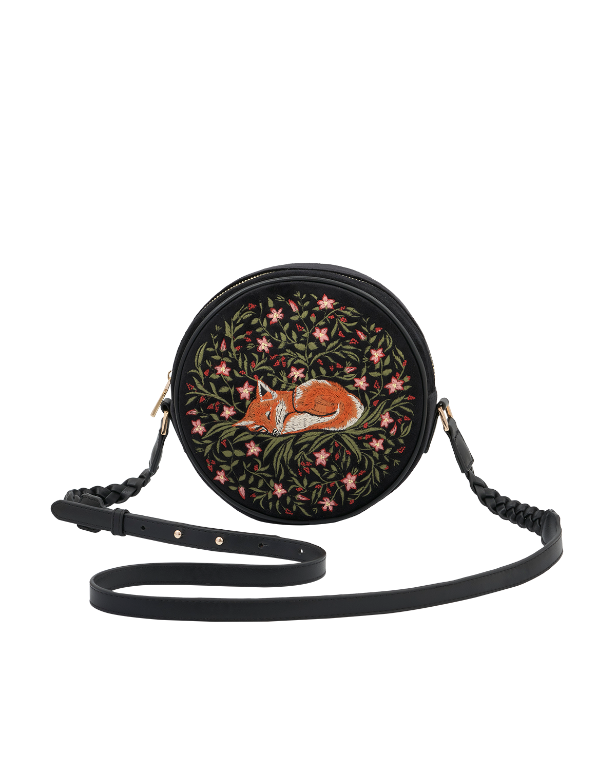 fable-england-sleepy-fox-circle-tasche-fuchs-stickerei image 1