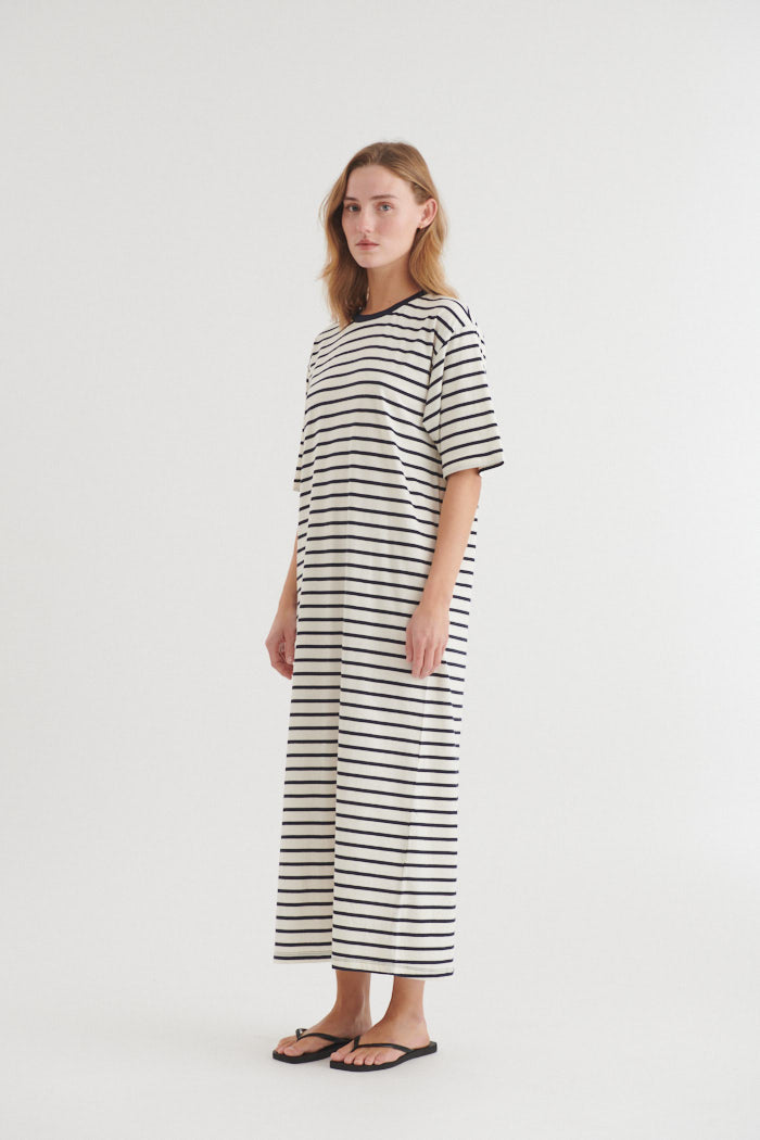 basic-apparel-raja-striped-dress-kleid-sky-captain-bio image 2