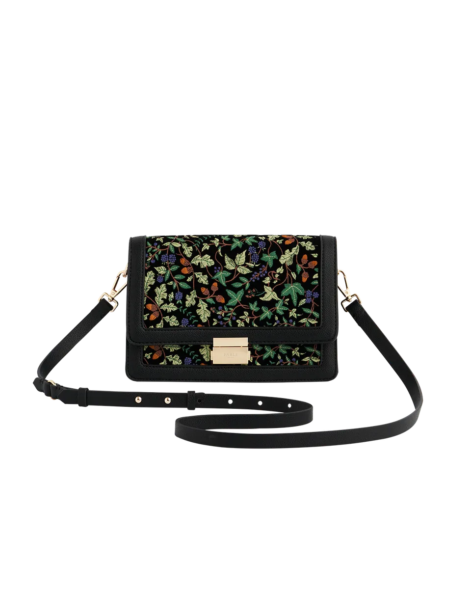 fable-england-handbags-foldover-handtasche-schwarz-bestickt image 1