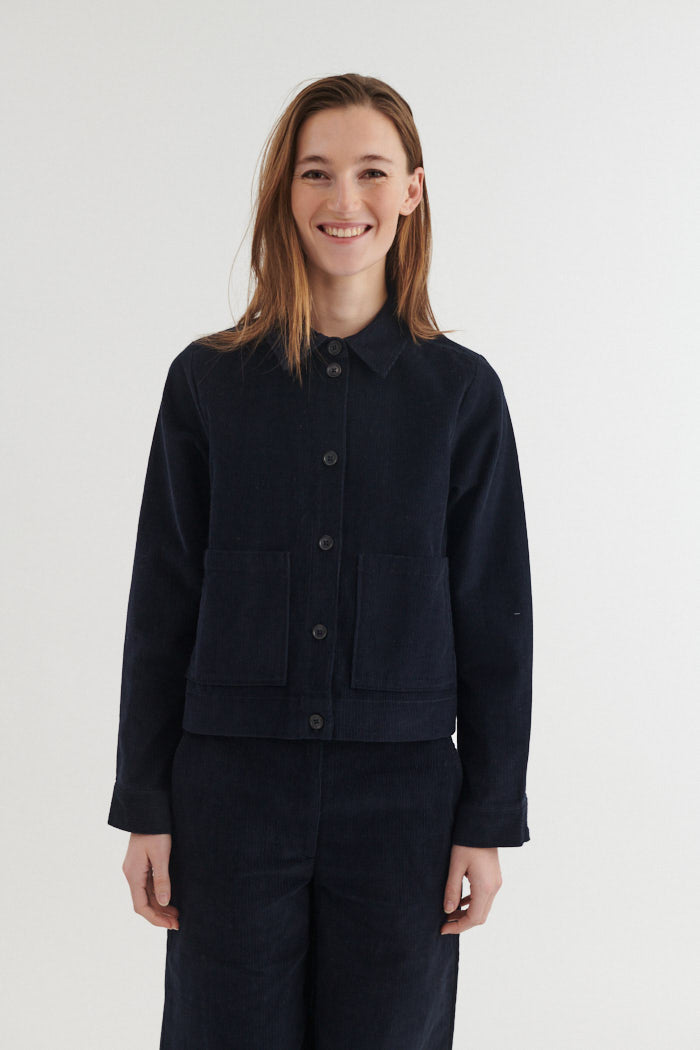 basic-apparel-millu-shirt-cordhemd-schwarz-bio-baumwolle image 1