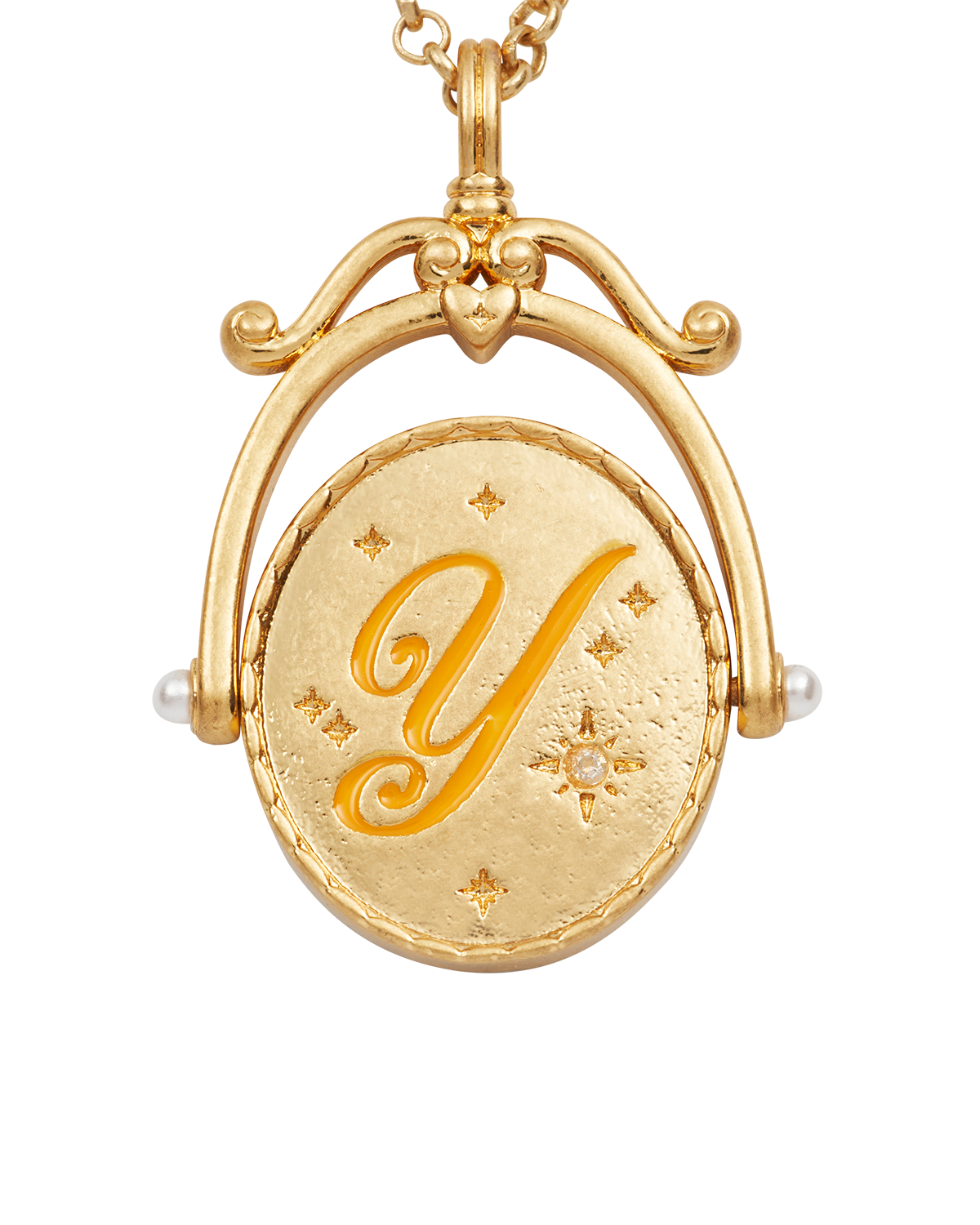 fable-england-jewellery-y-initial-yarrow-spinner-halskette-gold-y image 1