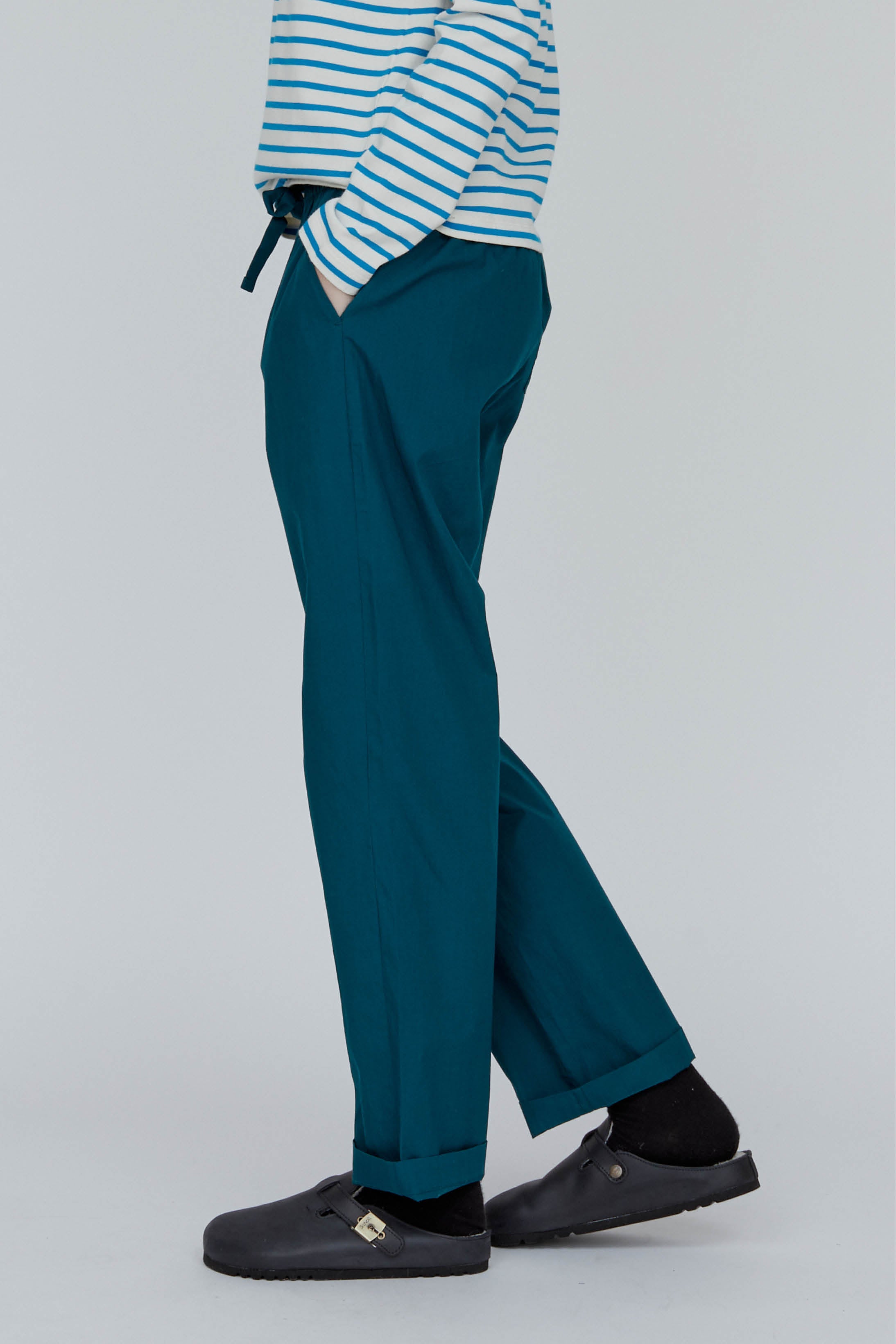 basic-apparel-vilde-ba416-11-hose-deep-teal-bio-baumwolle image 2