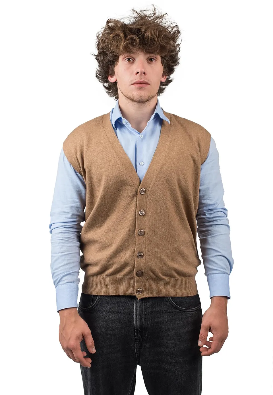 dalle-piane-cashmere-herren-weste-kn-pfe-kaschmir-mix-blau image 1