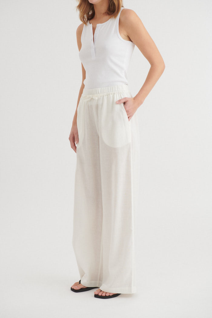 basic-apparel-carina-pants-leinenhose-bright-white-weit image 3