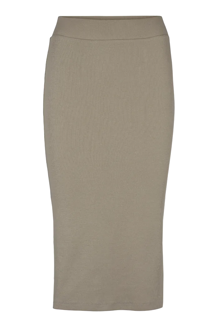 basic-apparel-ludmilla-long-skirt-ba146-18-rock-vetiver-bio image 1